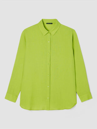 Eileen Fisher - chrts clsc collar long shirt