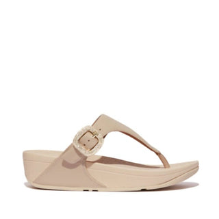 Fitflop - Women's Lulu Crystal Toe Post Buckle Leather Sandal