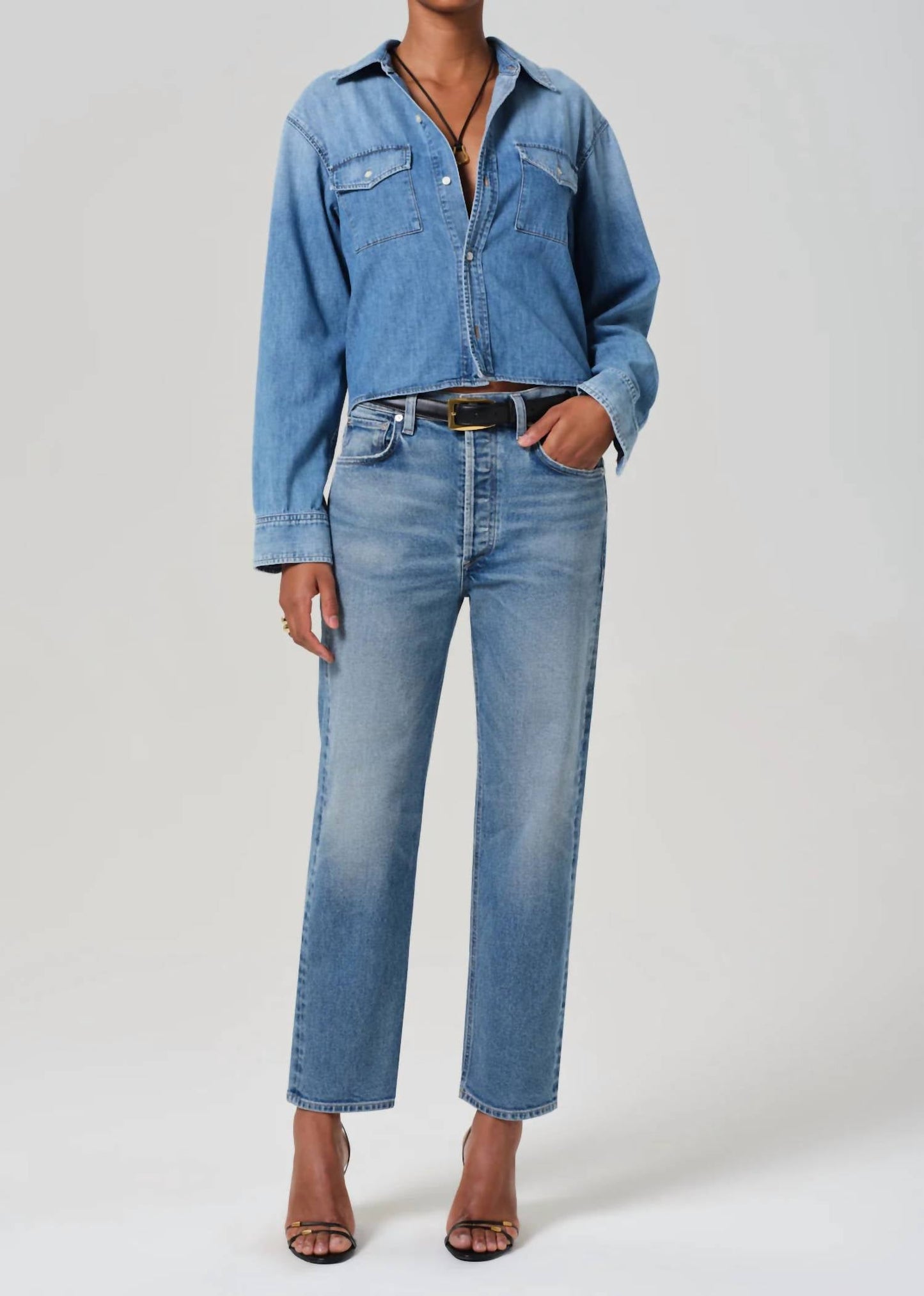 Citizens Of Humanity - Baby Shay Cropped Shirt