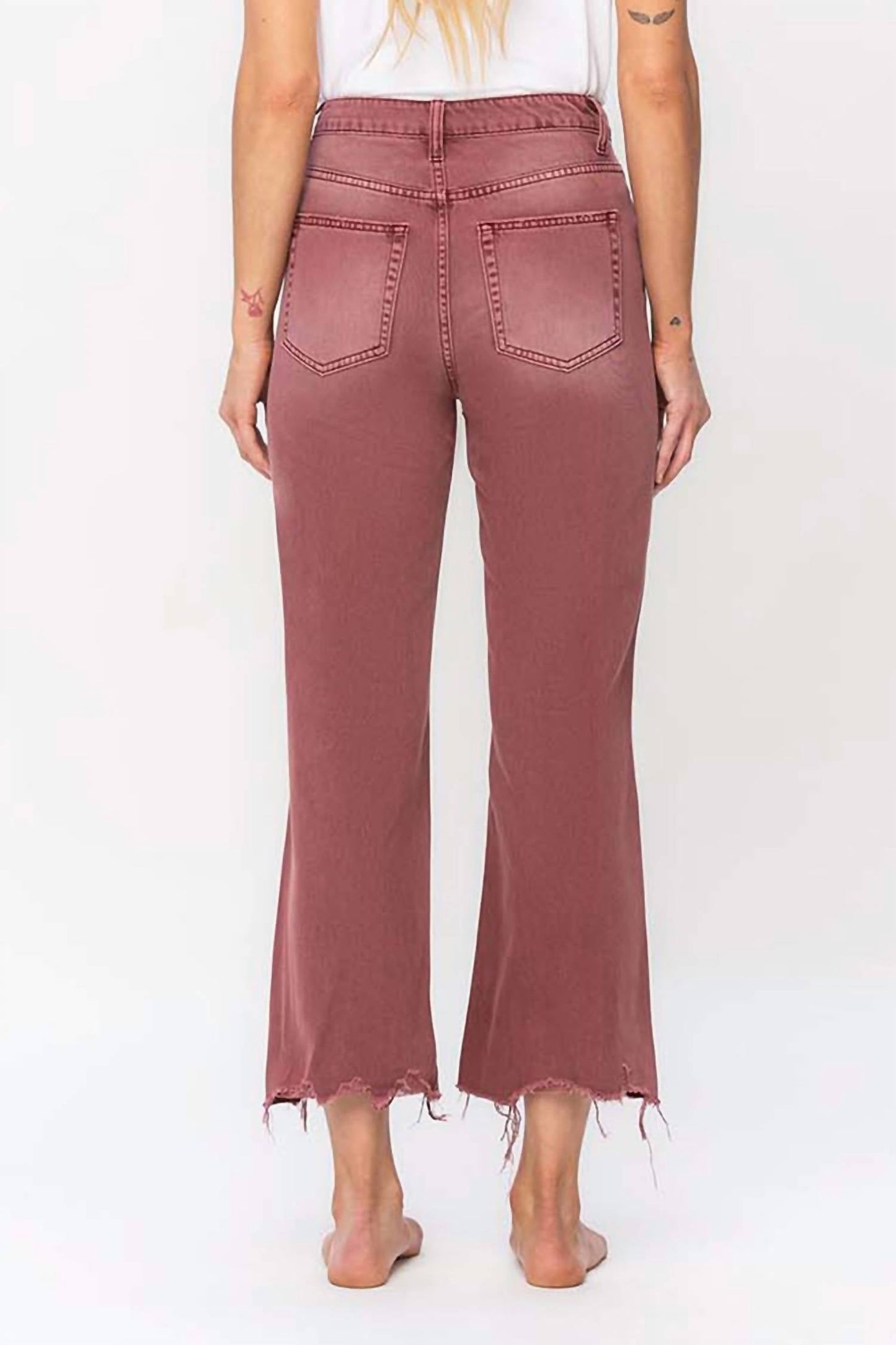 Vervet By Flying Monkey - 90's Vintage High Rise Crop Flare Jeans