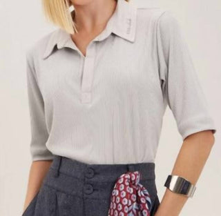 Raizz - Zilda Ribbed Collar Sport Blouse