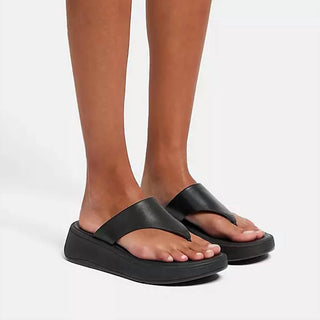 Fitflop - Women's F-mode Platform Toe Post Leather Sandal