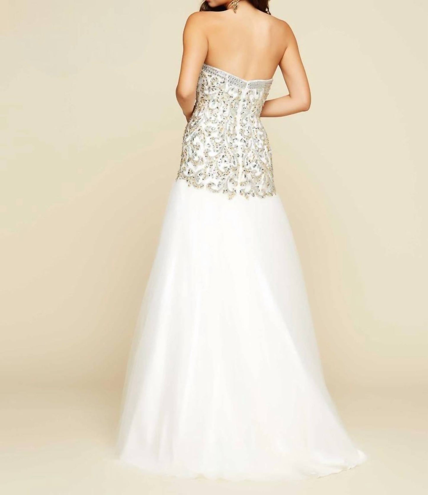 Mac Duggal - Rhinestones Embellished Ball Gown