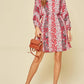 Andree By Unit - Multi Floral Dolman Sleeve Dress