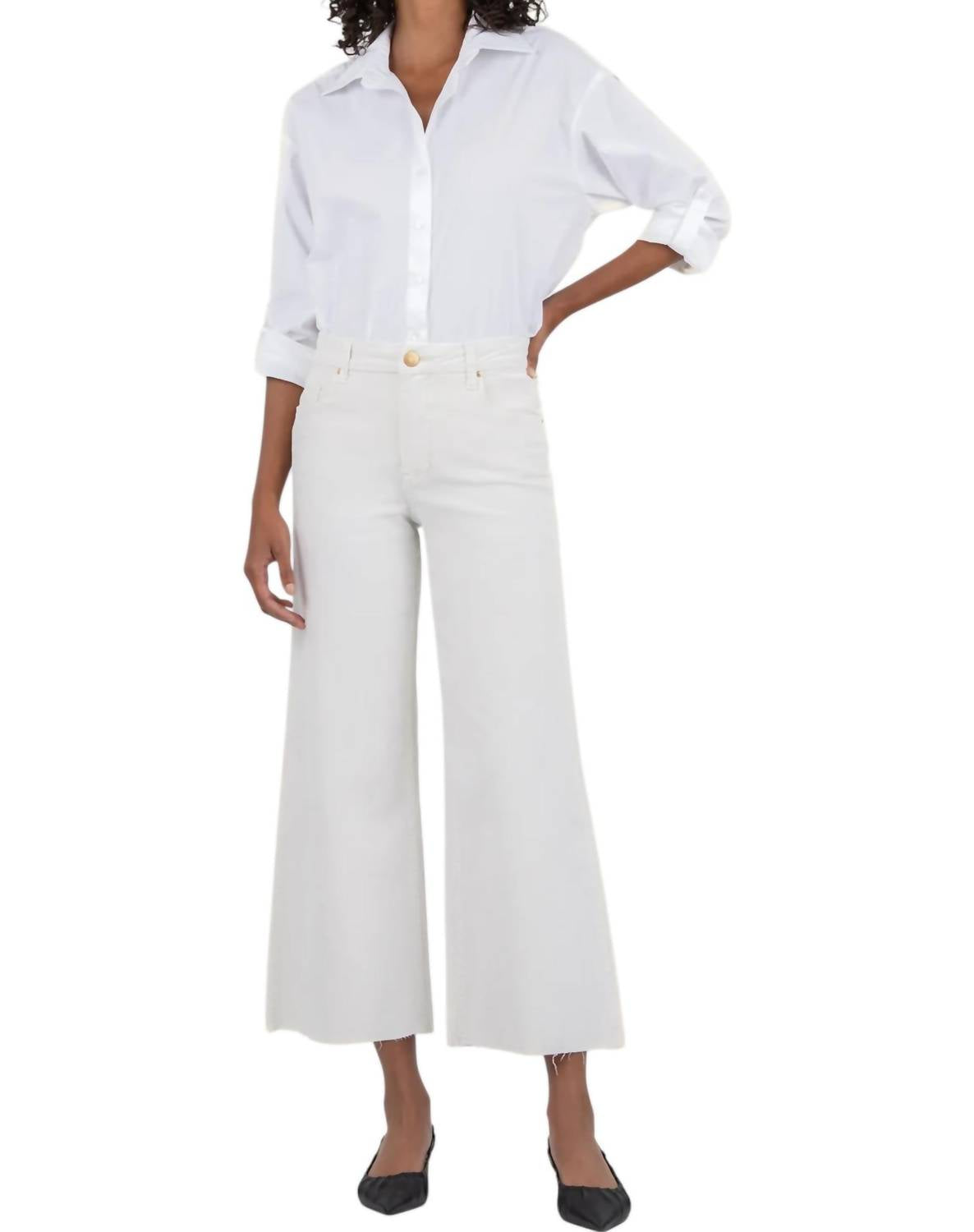 Kut From The Kloth - Meg Velvet High Rise Wide Leg Pants