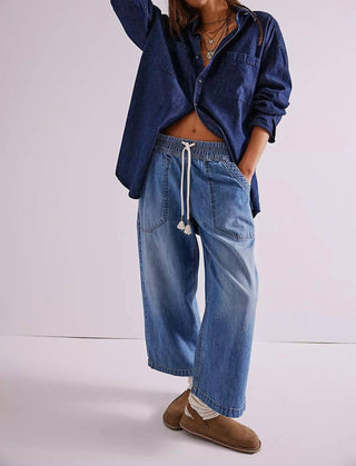 Free People - Easy Peasy Pull-on Jeans