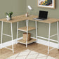 L-Shape Computer Desk with Storage Shelves