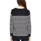 Kate Spade - Crystal Embellished Stripe Merino Wool Pullover Sweater