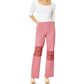 Judy Blue - Crochet Patch Garment Dyed Jeans