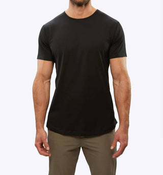 Cuts - Curve-hem short sleeve Tee