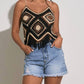 Elan - Hamsa Crochet V-neck Tank Top