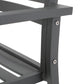 Outdoor Modern Aluminum Dining Chair (Set of 2), Gun Metal Gray