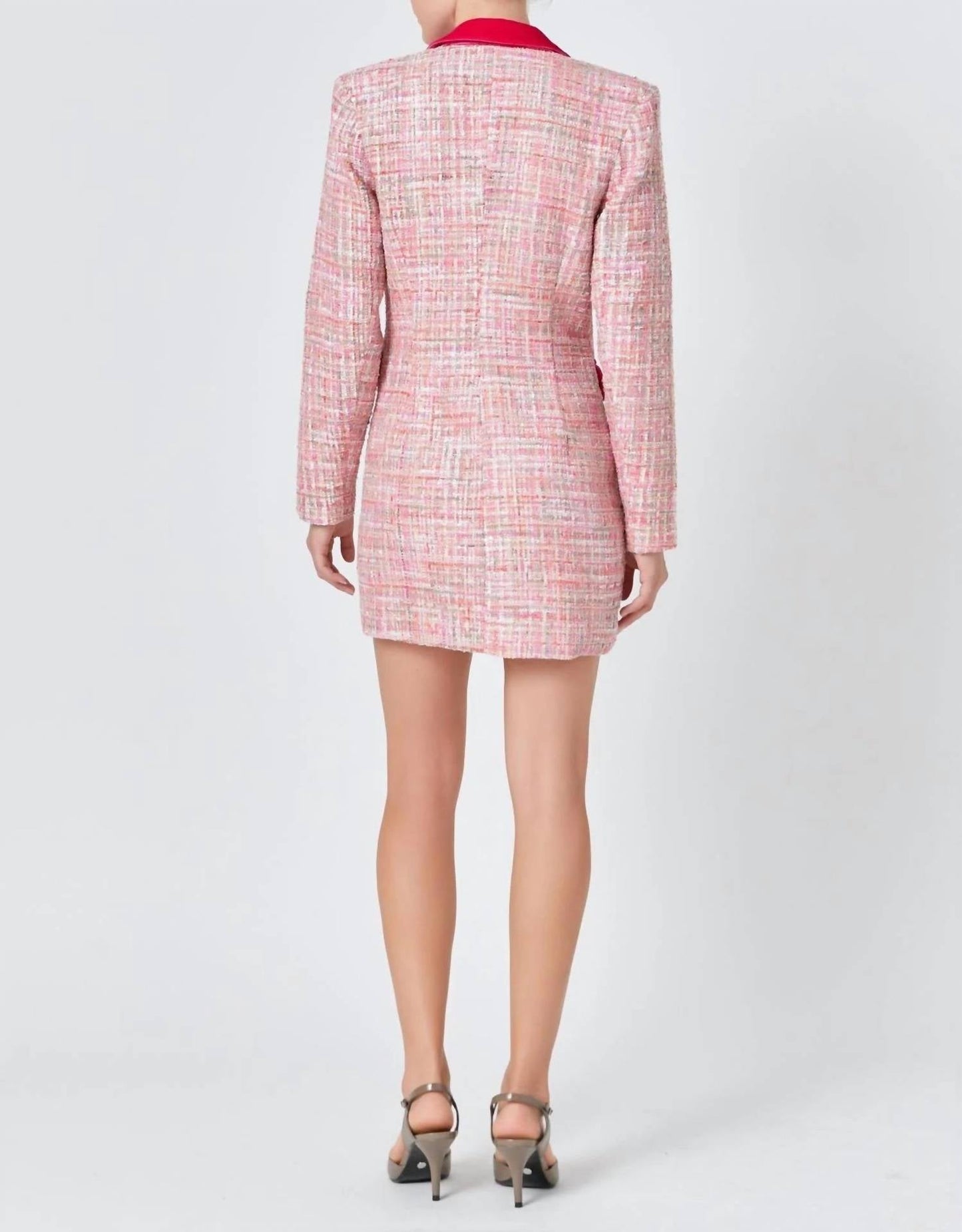 2.7 August Apparel - Premium Tweed Blazer Mini Dress
