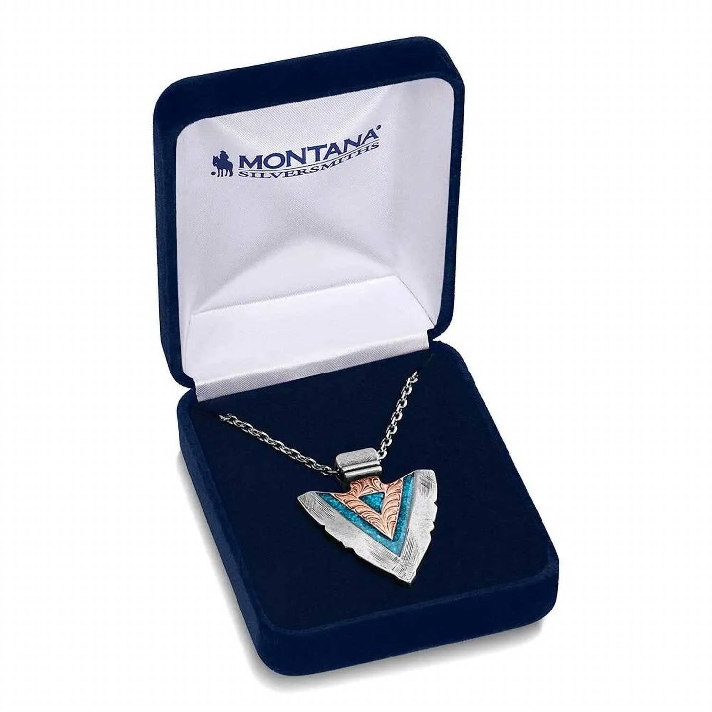 Montana Silversmiths - Inner Light Turquoise Arrowhead Necklace