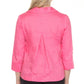 Joseph Ribkoff - Collared V-neck Quarter Sleeve Linen Top
