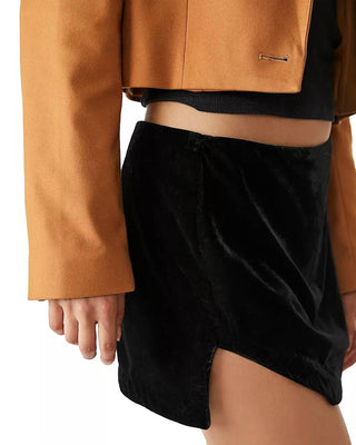 Free People - ANNALISE VELVET MINI SKIRT