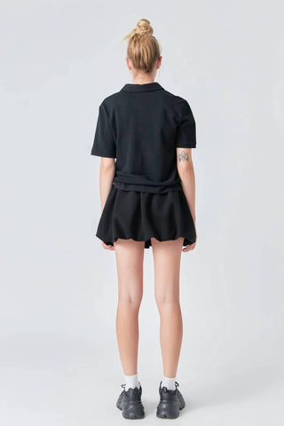 Grey Lab - Scuba Balloon Mini Skirt