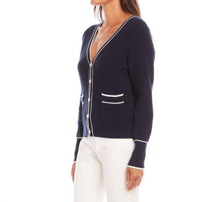 Karen Kane - Contrast Trim Cardigan Sweater