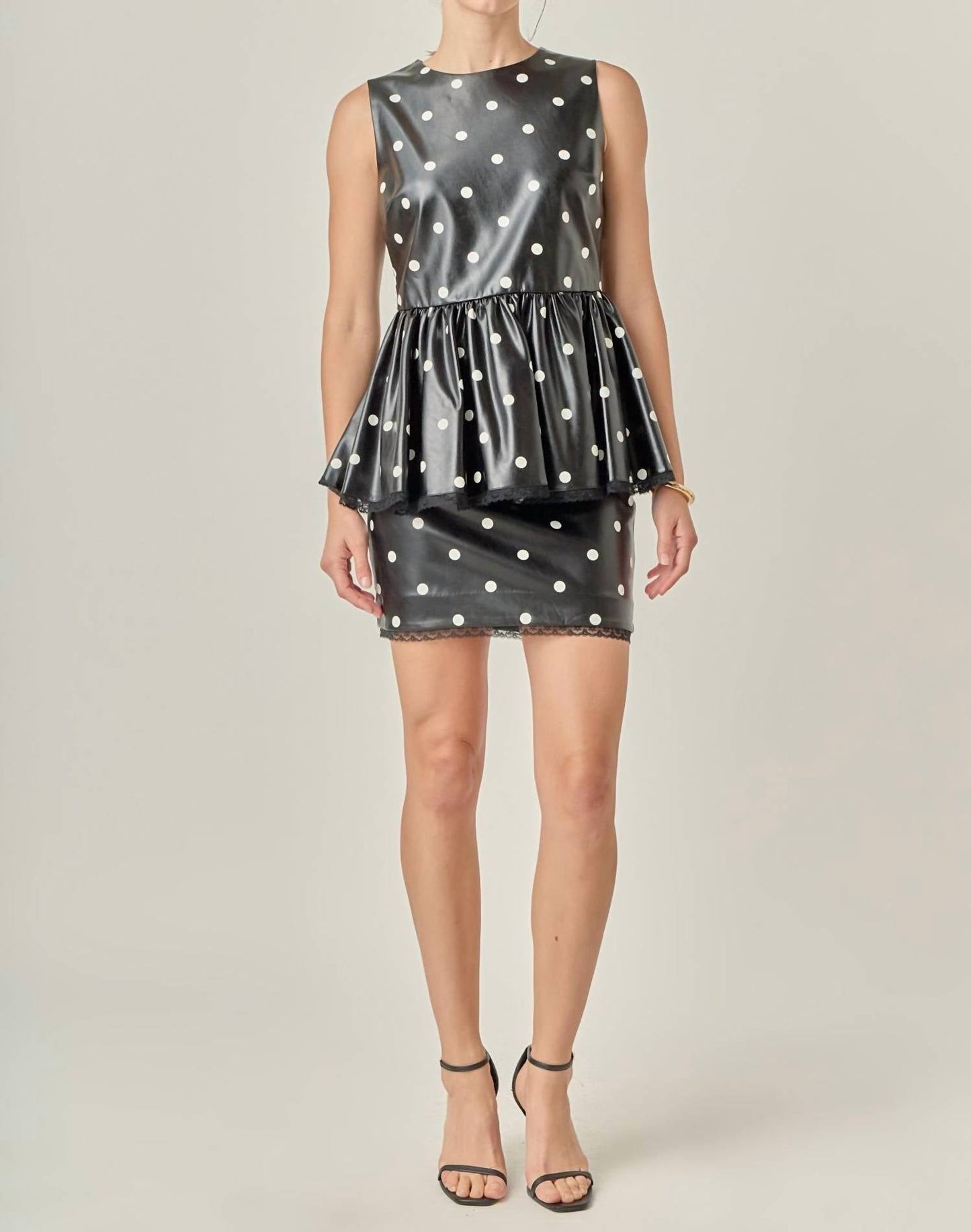 English Factory - Peplum Polka Top