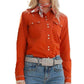 Cruel Girl - Women's Western Snap Boot Stitch Shirt