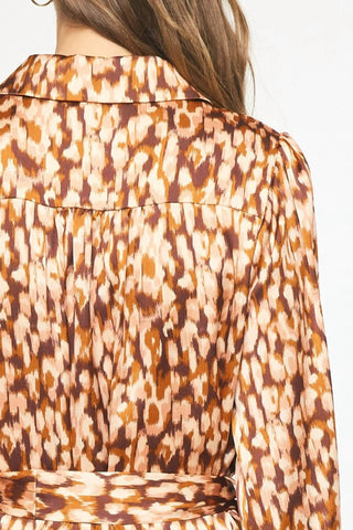 Entro - Spotted Waist Tie Dress