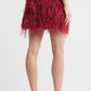 Alice + Olivia - Cina Feather Mini Skirt
