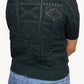 Autumn Cashmere - Short Sleeve Tile Stitch Cardigan