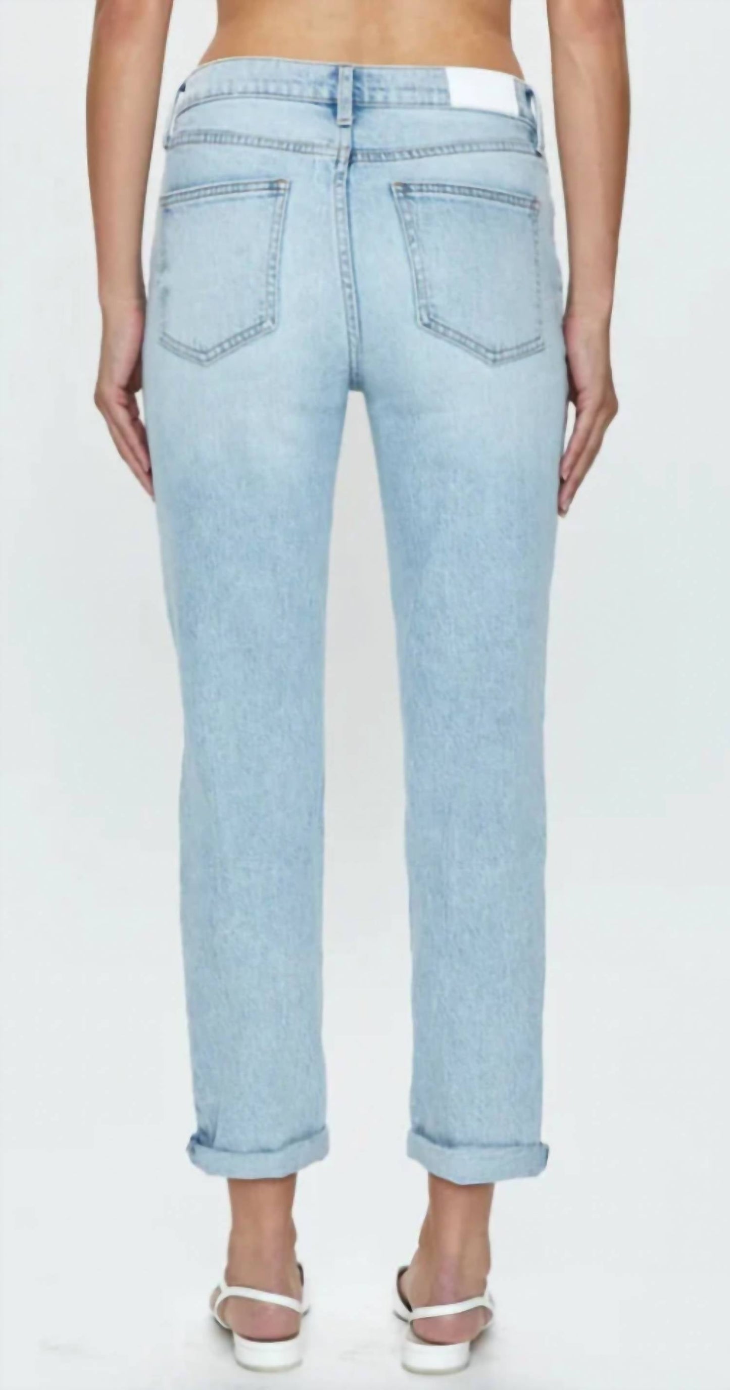 Pistola - RILEY MID RISE RELAXED GIRLFRIEND JEANS