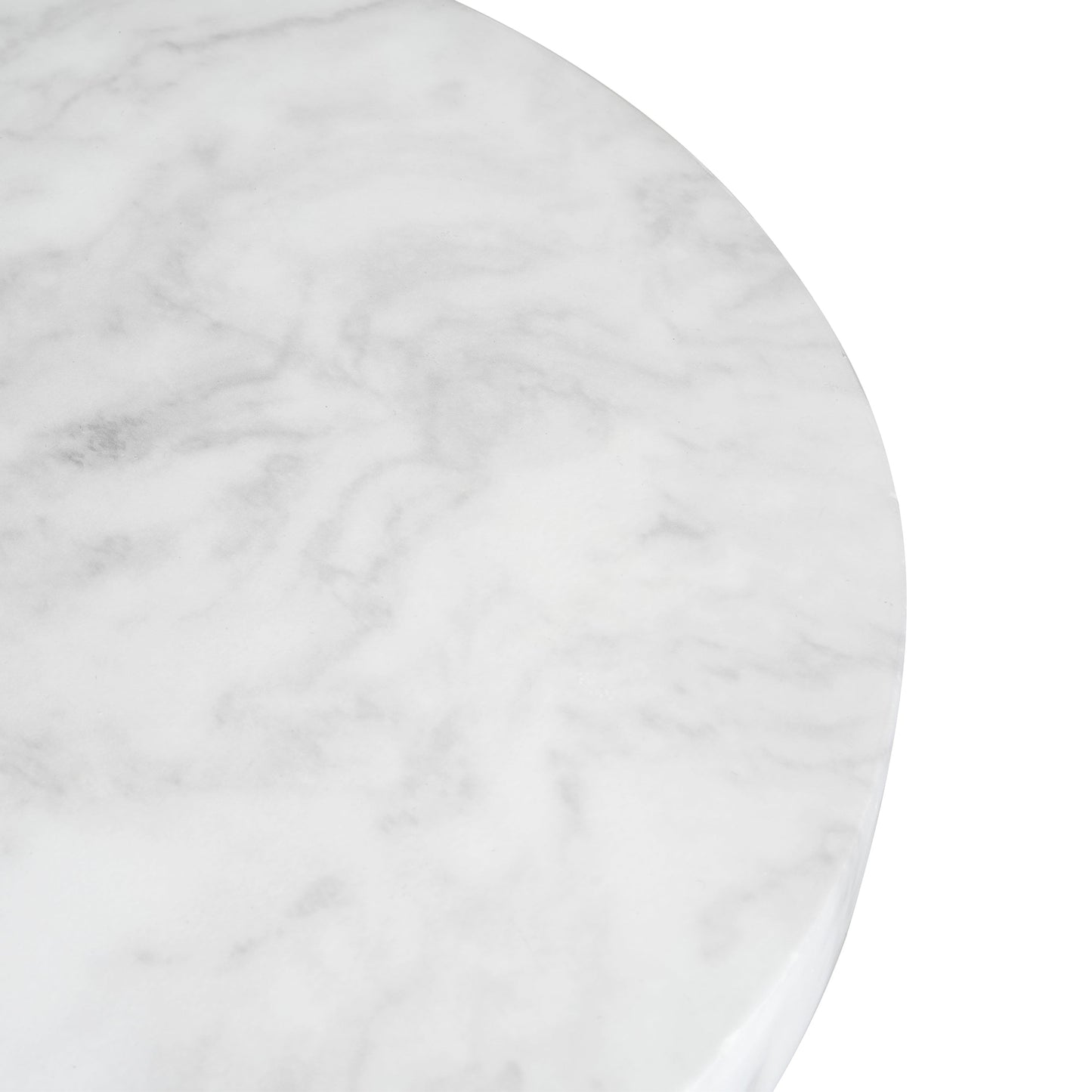 Outdoor Ponti Travertine Side Table, White