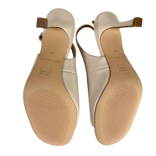 Ann Taylor - Women's Leather Square Toe Slingback Sandals