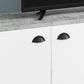 Contemporary TV Stand Console with Storage Cabinet