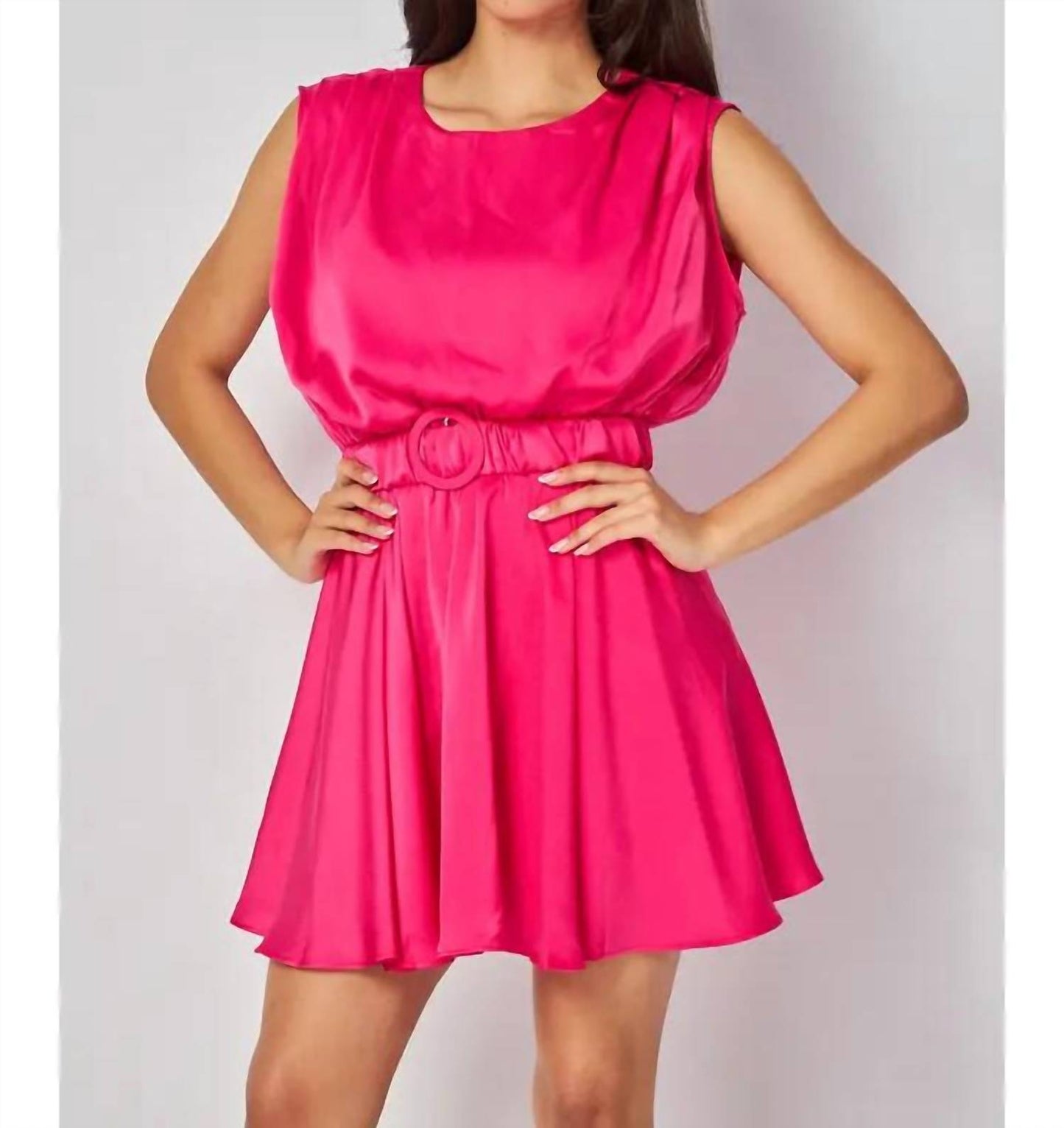 Big Hit Fashion - Satin Mini Dress