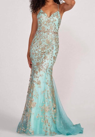 Colette By Daphne - Embellished Sleeveless Prom Gown