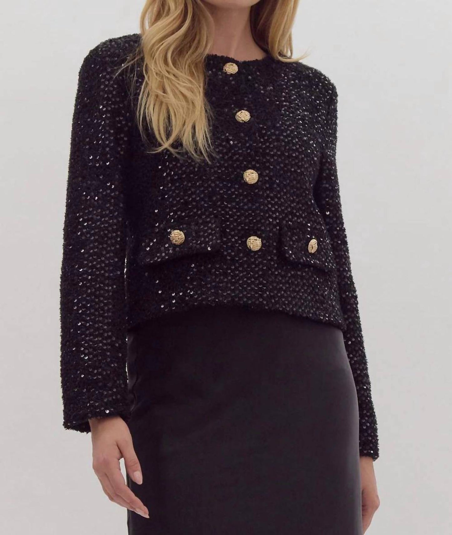 Entro - Sequin-Embellished Blazer