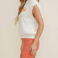 Cloud Ten - Tenn Embroidered Sleeveless Sweater Top