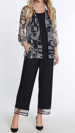 Multiples - Hem Band Ankle Pants