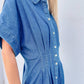 Entro - Classic Chic Denim Midi Dress