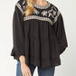 Entro - Embroidered Swiss Dot Blouse