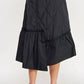 Strut & Bolt - Quilted Asymmetric Midi Skirt