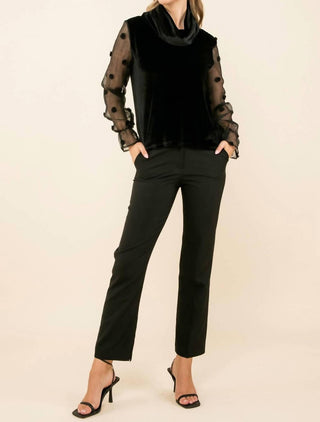 Thml - Velvet Turtleneck Top