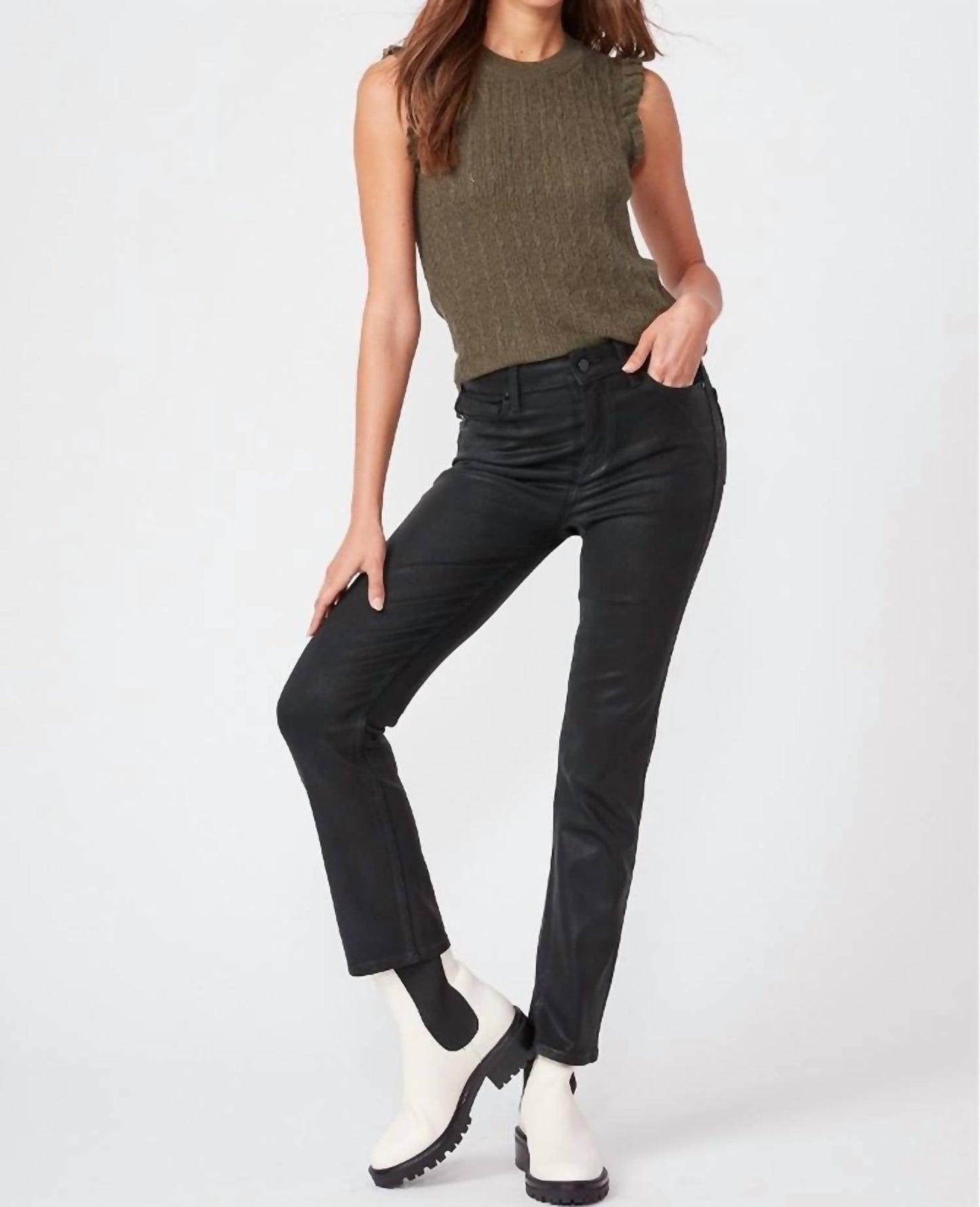 Paige - Cindy High Rise Coated Jean