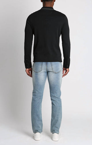 Jachs New York - Luxe Cotton Long Sleeve Polo Shirt