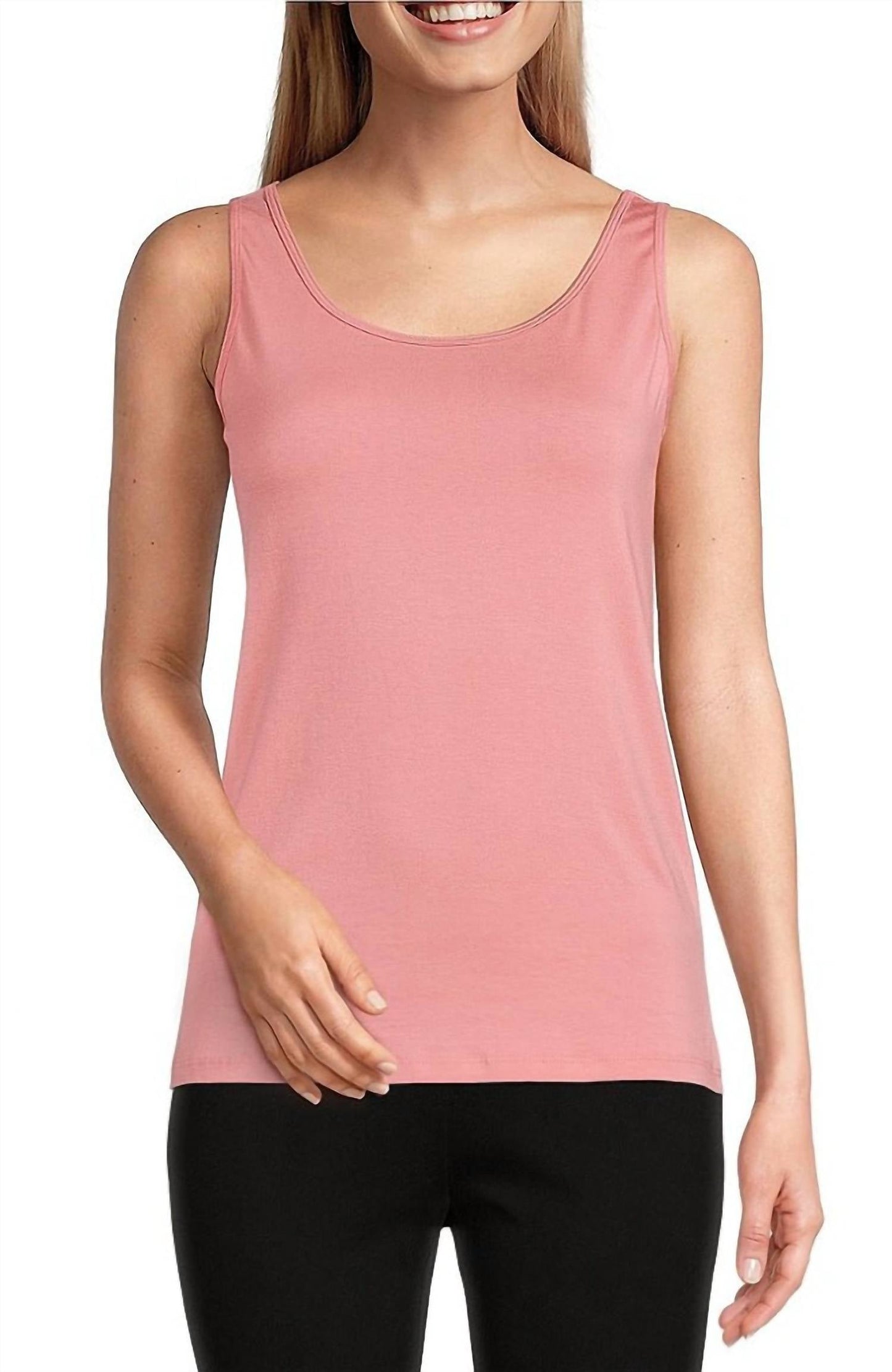 Multiples - Sleeveless Fitted Tank Top