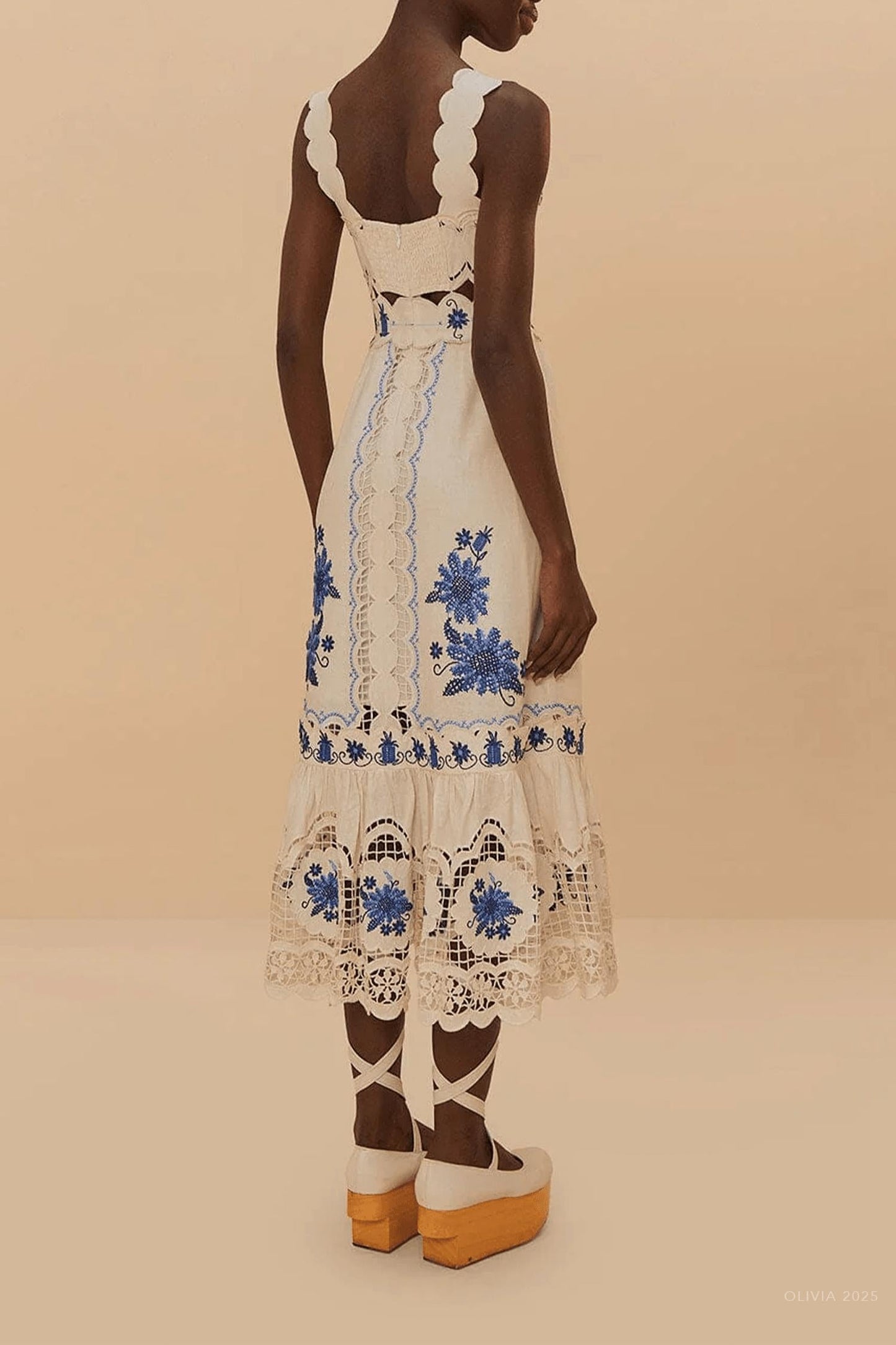 Farm Rio - Richelieu Sunflower Midi Dress