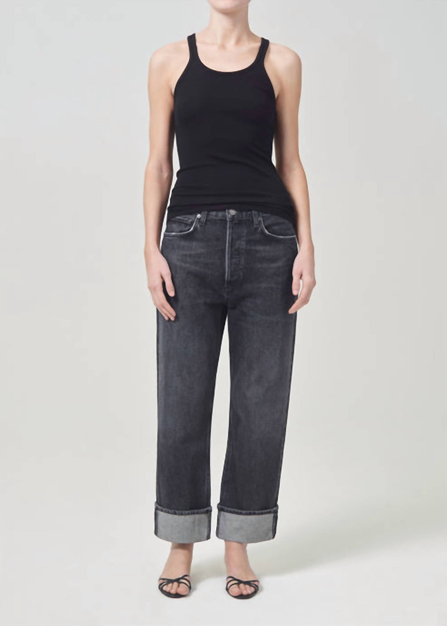 Agolde - Women's Fran Low Slung Easy Straight Jeans