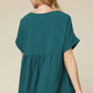 Entro - Textured Babydoll Top