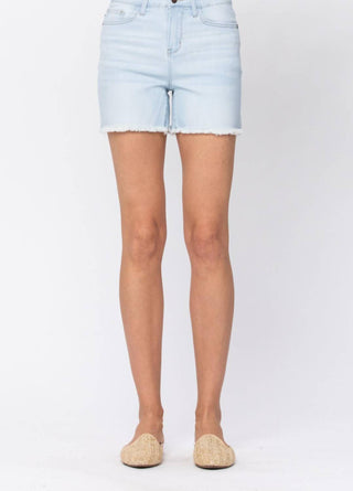 Judy Blue - High Waist Bleach Cut Off Shorts