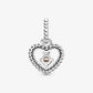 Pandora - June Beaded Heart Dangle Charm