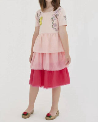 Sasha+Z - Butterfly Embroidered Layered Dress