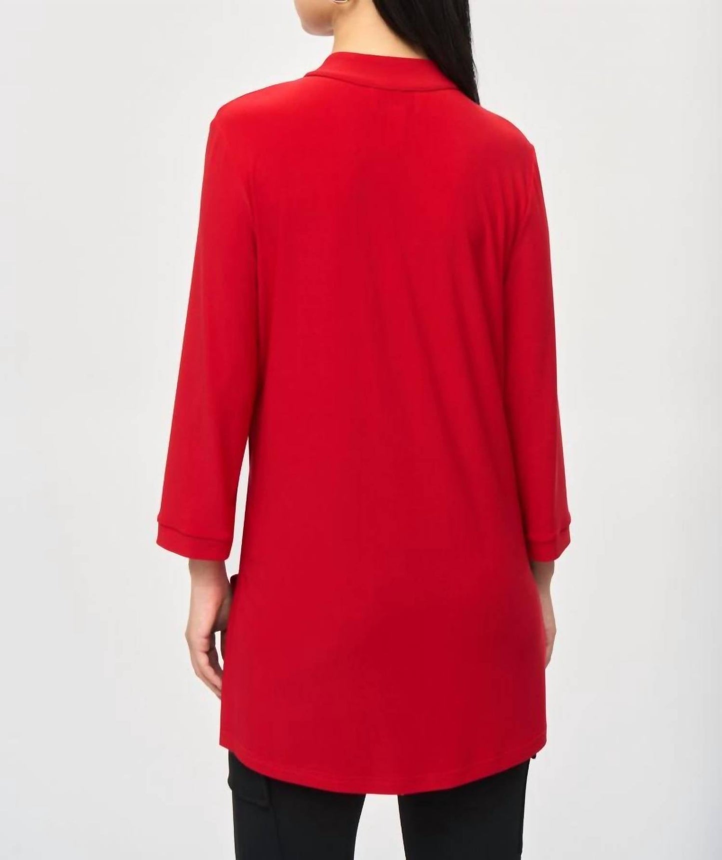 Joseph Ribkoff - Mandarin Collar 3/4 Sleeve Trapeze Tunic